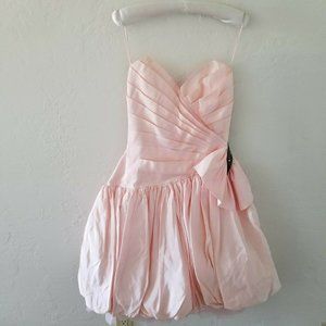 Tadashi Vintage Dress 8 Pink Taffeta Tulle Beads